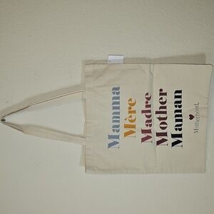 NWT MOTHERHOOD MATERNITY COTTON CANVAS TOTE BAG TAN
